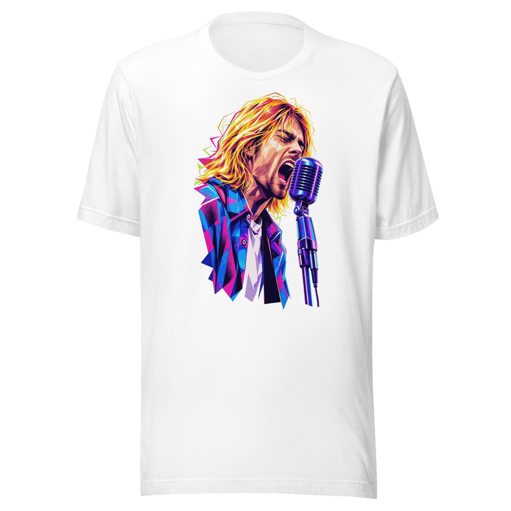 kurt cobain grunge vector art