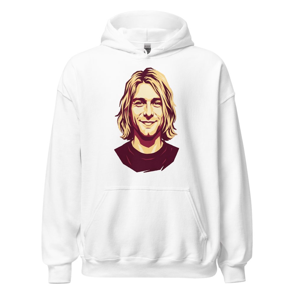 Kurt Cobain Smiling Portrait Hoodie