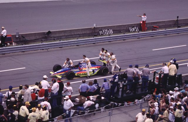 1993 Indianapolis 500 pit crew action