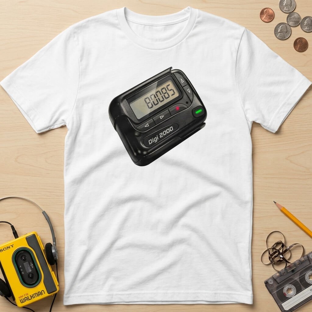 Retro Pager Digital 2000 T-Shirt
