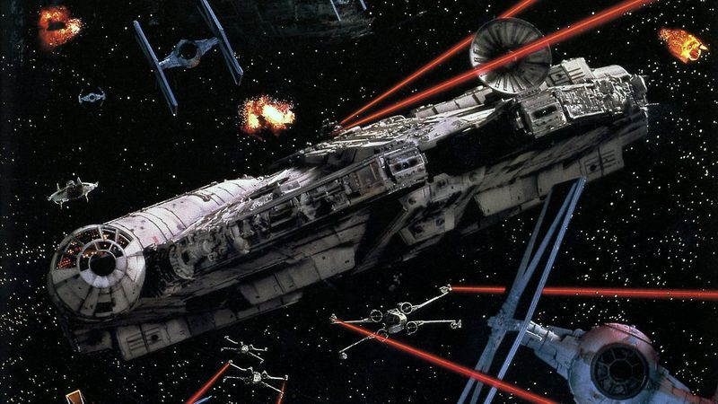 Return of the Jedi Millennium Falcon Battle of Endor space battle