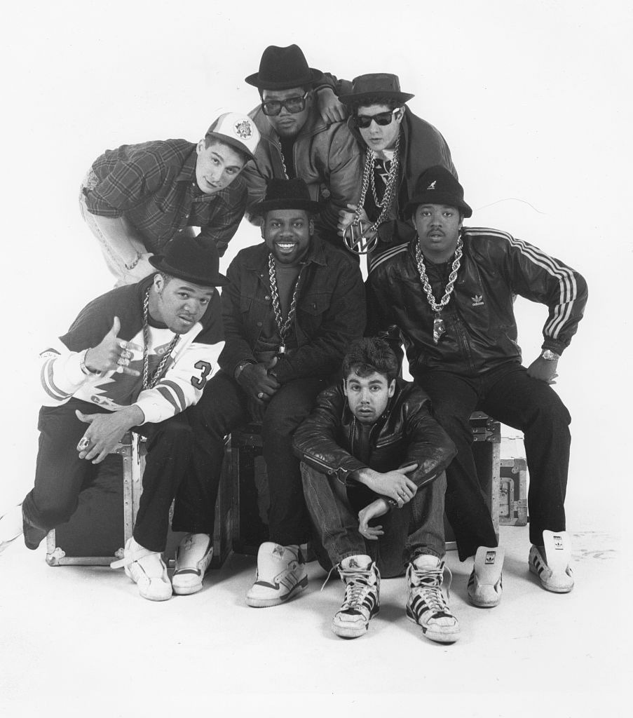 Run-DMC and Beastie Boys 1987 press photo