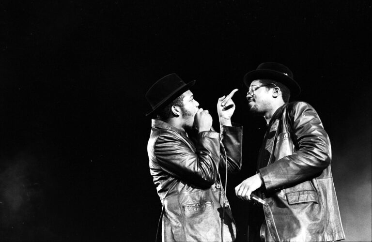 Run-DMC performing live in Long Beach 1984
