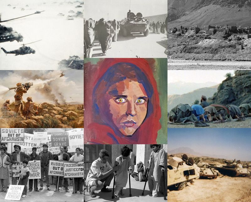 Soviet-Afghan War scenes 1979 to 1989
