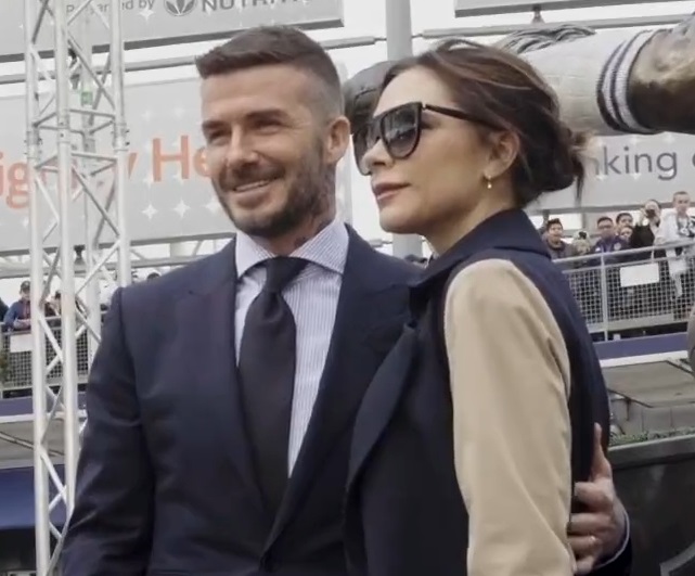 Victoria Beckham and David Beckham 2019