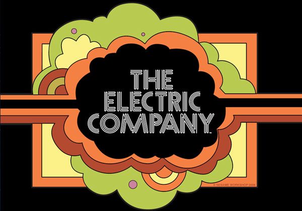 The Electric Company 1971 PBS show vintage logo from animated segments