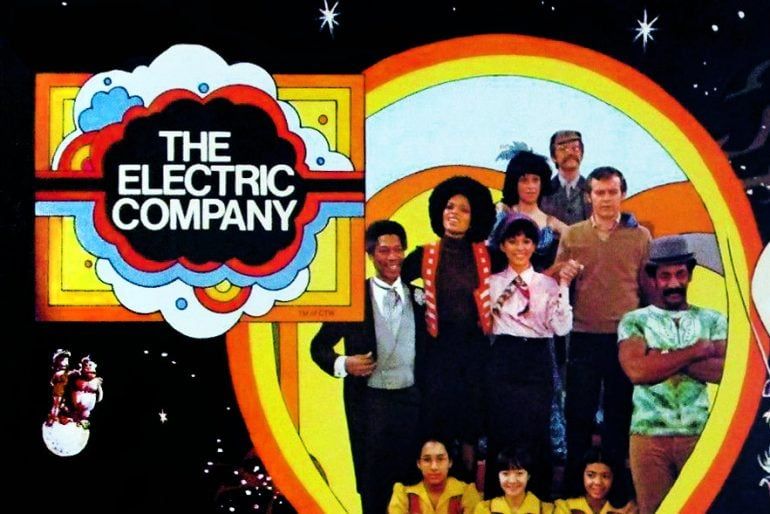 The Electric Company TV show 1970s PBS cast and original rainbow logo