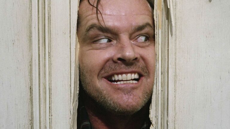Jack Nicholson Here's Johnny scene in The Shining 1980