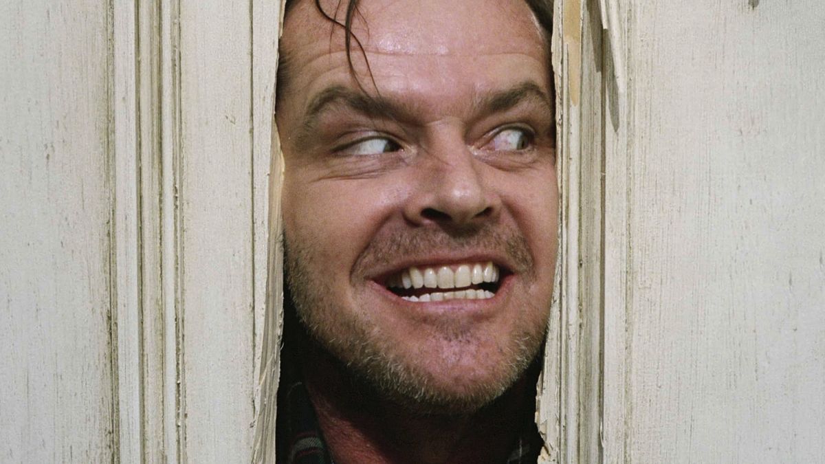 Jack Nicholson Here's Johnny scene in The Shining 1980