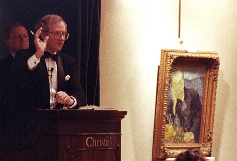 Van Gogh Portrait of Dr Gachet auction Christies New York May 15 1990