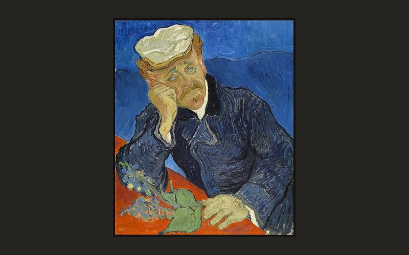 Vincent van Gogh Portrait of Dr Gachet 1890 first version painting