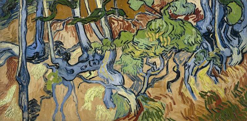 Van Gogh Tree Roots final painting Auvers-sur-Oise July 1890