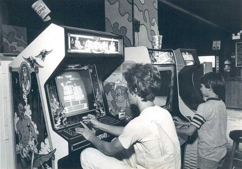 Vintage 80s arcade room showing the legacy of golden age cabinet design