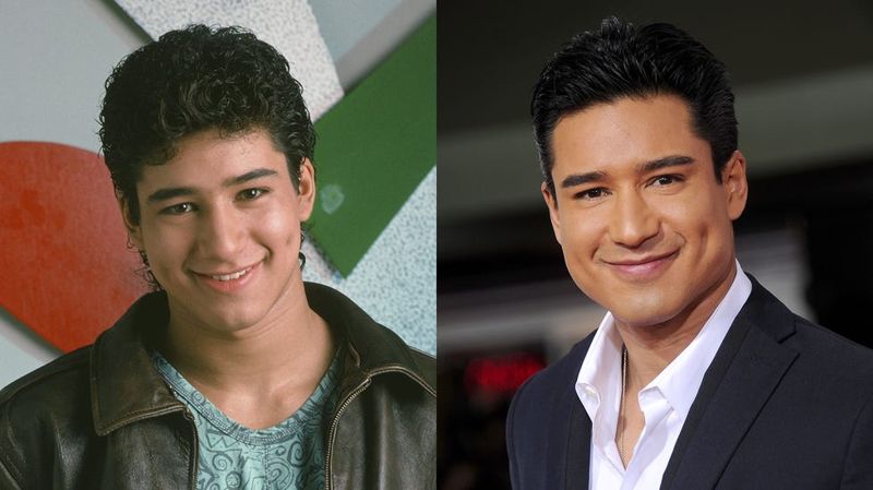 Mario Lopez as A.C. Slater then and now