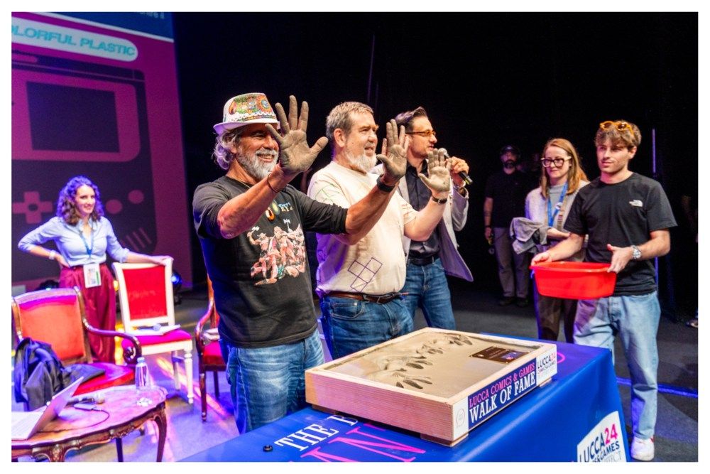 Alexey Pajitnov and Henk Rogers Tetris 40th anniversary Lucca 2024