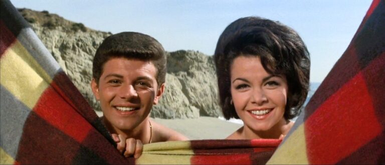 Beach party movies stars Frankie Avalon and Annette Funicello in Beach Blanket Bingo