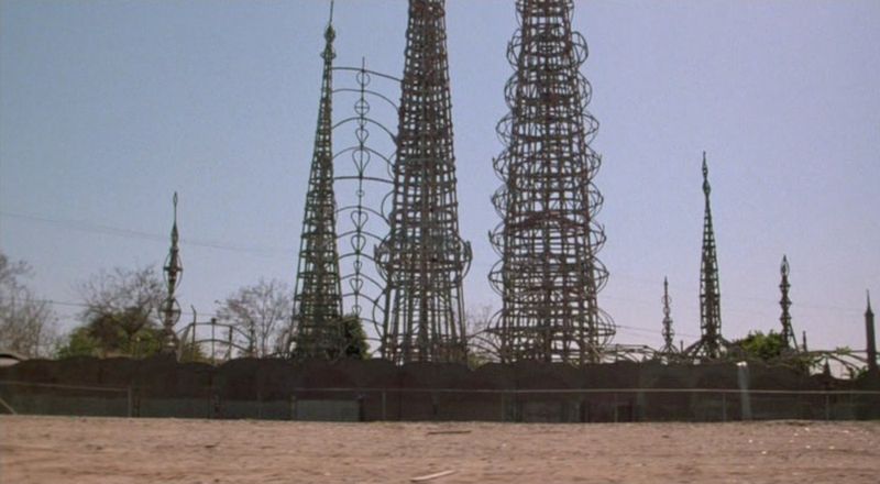 Watts Towers in South Central Los Angeles — Colors 1988 movie chase scene location