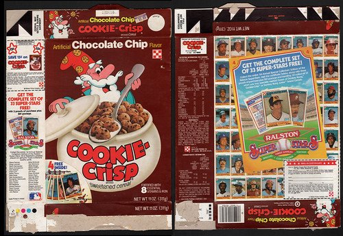 Cookie Crisp cereal box Cookie Crook 80s Ralston