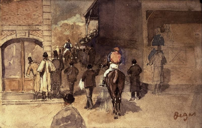 Degas La Sortie de Pesage sketch taken in the Gardner heist