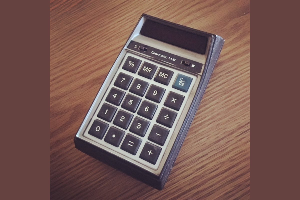 Digi-Matic M8 vintage pocket calculator — one of dozens of budget brands that crowded the 1970s calculator boom