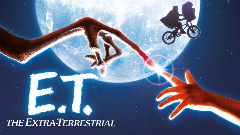 E.T. the Extra-Terrestrial bike moon silhouette poster