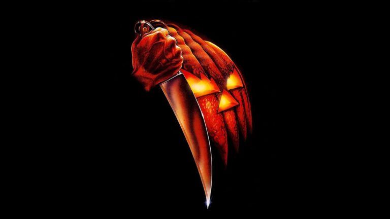80s horror movies golden age — Halloween 1978 promotional poster art