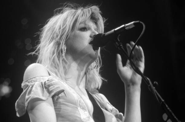 Courtney Love of Hole performs at San Jose State Event Center on December 8, 1994 in San Jose, California.