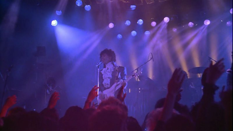First Avenue club stage scene from the Purple Rain movie