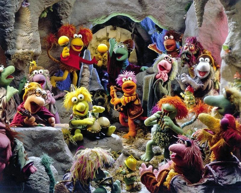 Fraggle Rock original cast puppets promotional photo