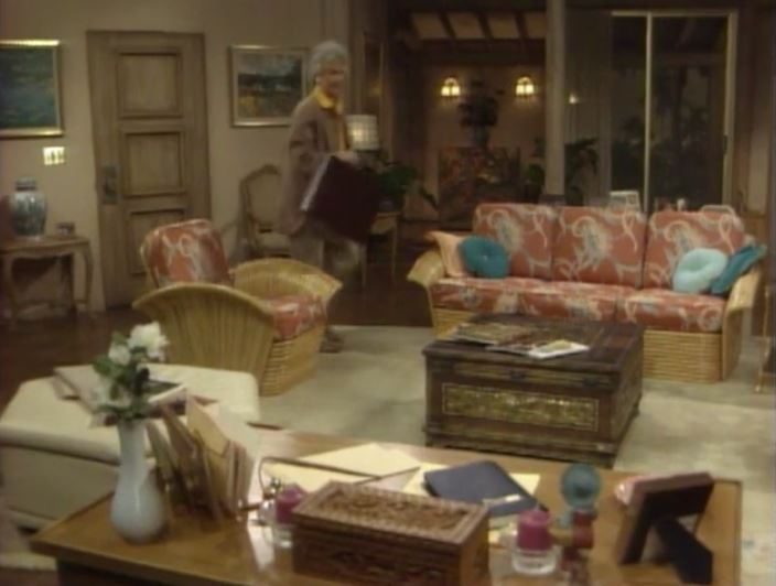 Golden Girls living room set pilot episode 1985 NBC