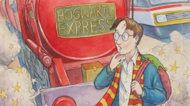 Original Harry Potter and the Philosopher's Stone first edition cover art by Thomas Taylor