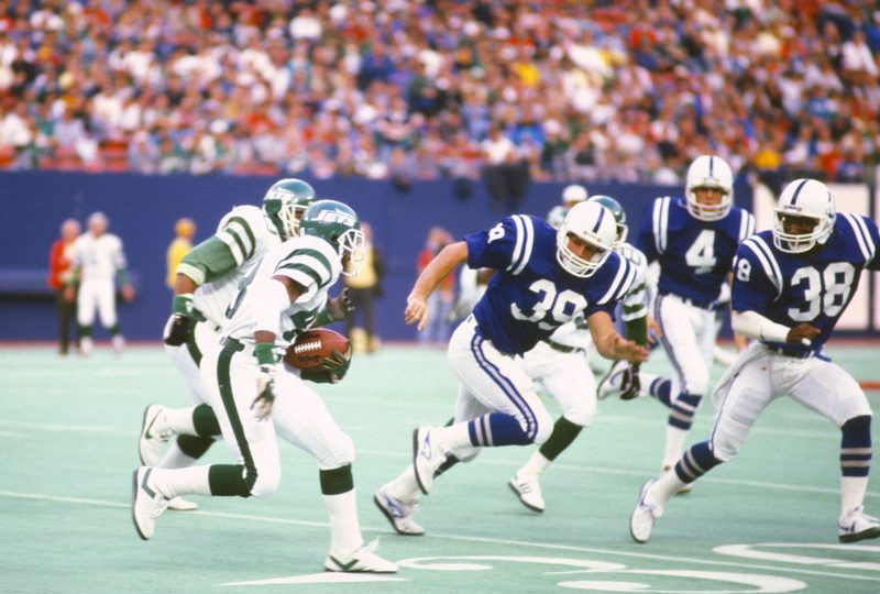 Indianapolis Colts versus New York Jets during the 1984 NFL season first year after the Baltimore move
