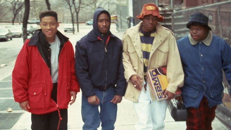 Juice 1992 cast Q Bishop Raheem and Steel walking a Harlem street