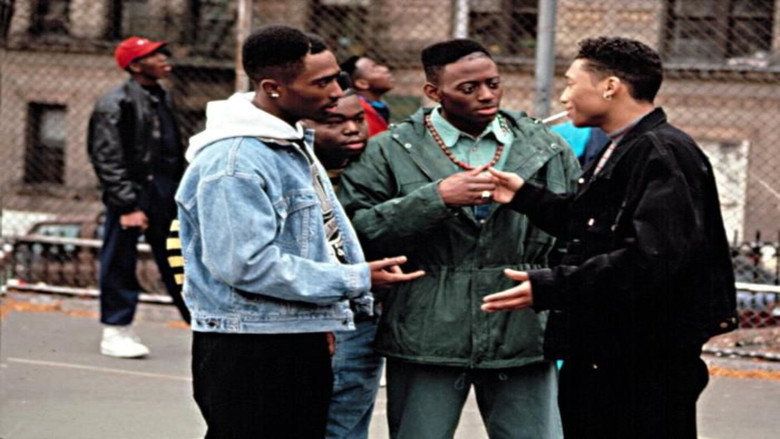 Q and Bishop confrontation on a Harlem block in Juice 1992