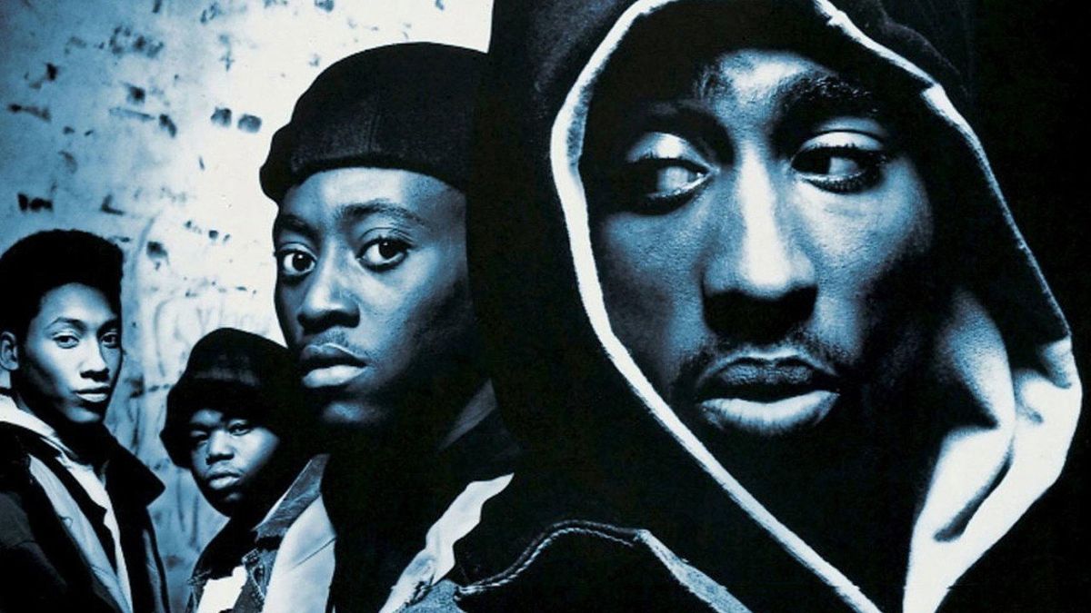 Juice movie 1992 cast key art with Tupac Shakur as Bishop