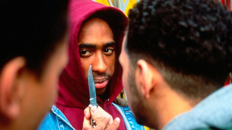 Tupac Shakur as Bishop holding a switchblade in Juice movie