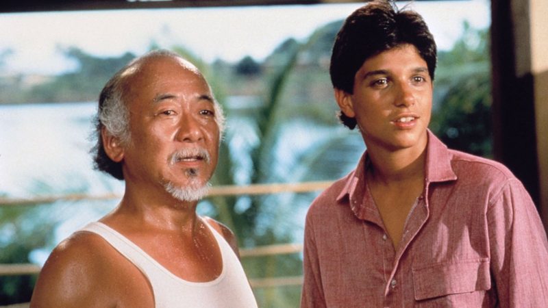 Mr. Miyagi and Daniel LaRusso in Okinawa from The Karate Kid Part II