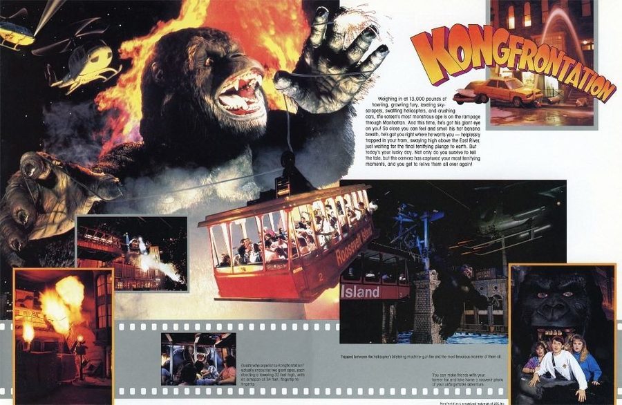 Kongfrontation King Kong ride Universal Studios Florida 1990 brochure