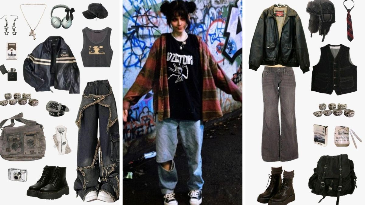 Authentic 90s Grunge fashion
