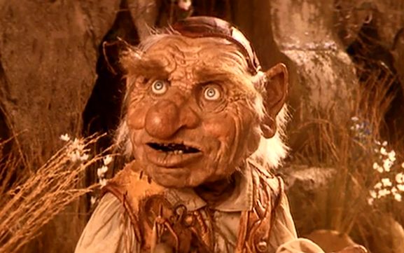 Hoggle the animatronic dwarf puppet from Labyrinth 1986 Henson Creature Shop