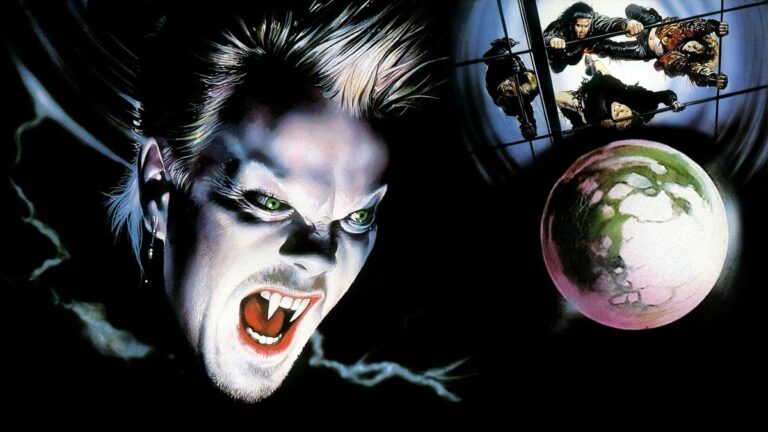 The Lost Boys 1987 poster art featuring David the vampire