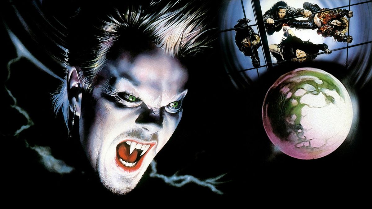 The Lost Boys 1987 poster art featuring David the vampire