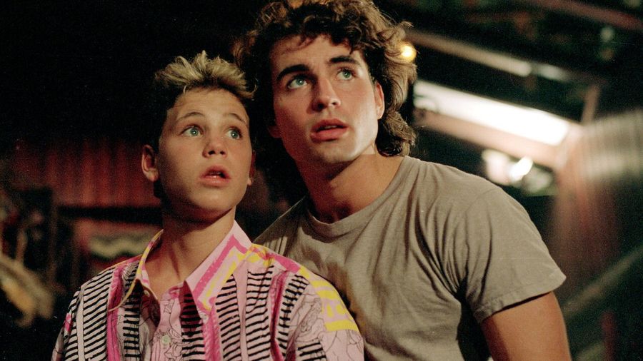 Corey Haim as Sam and Jason Patric as Michael Emerson brothers in The Lost Boys 1987