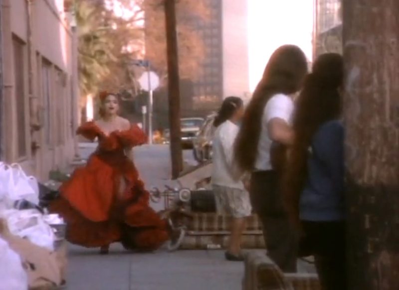 Madonna in the red flamenco dress from the La Isla Bonita video 1987