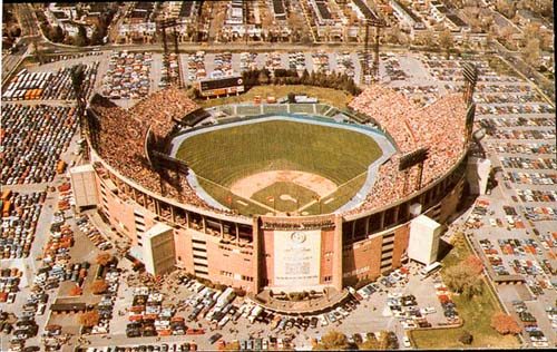 Memorial Stadium Baltimore nicknamed the worlds largest outdoor insane asylum home of the Baltimore Colts