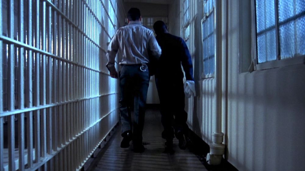Caine Lawson in jail scene from Menace II Society Hughes Brothers 1993