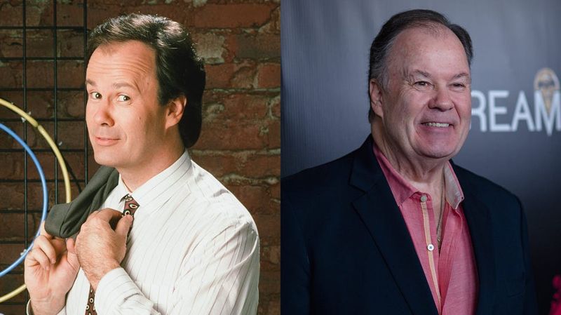 Dennis Haskins as Mr. Belding then and now