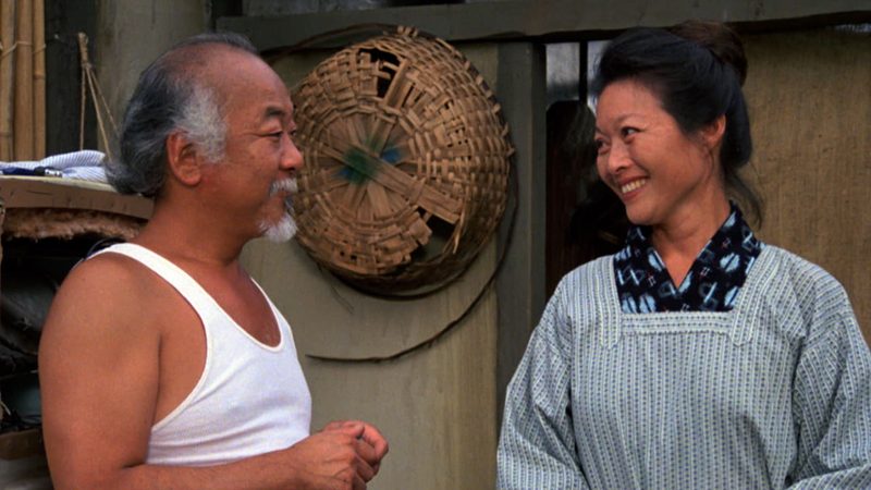 Mr. Miyagi reunites with Yukie in The Karate Kid Part II