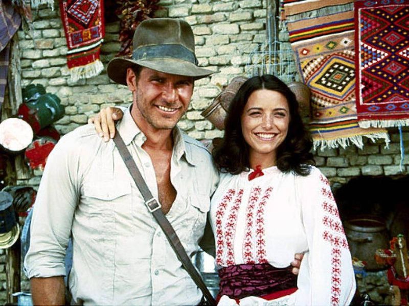 Harrison Ford and Karen Allen as Indiana Jones and Marion Ravenwood, 1981