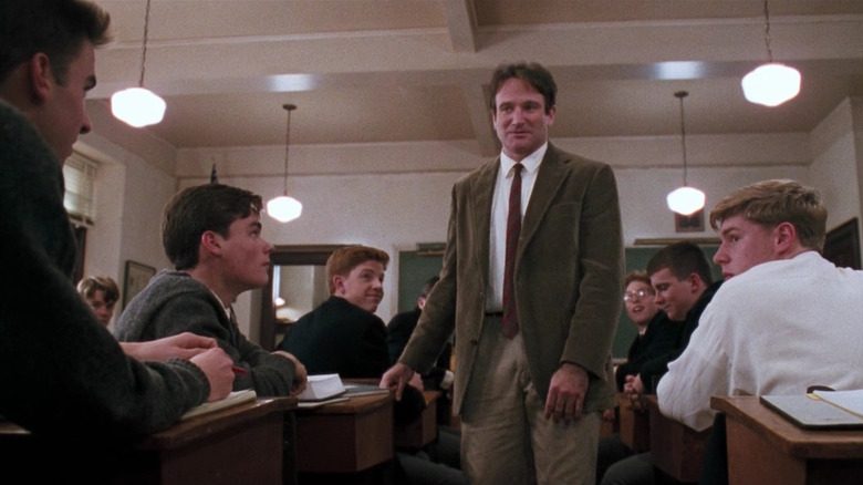 Robin Williams teaching Welton Academy boys in Dead Poets Society